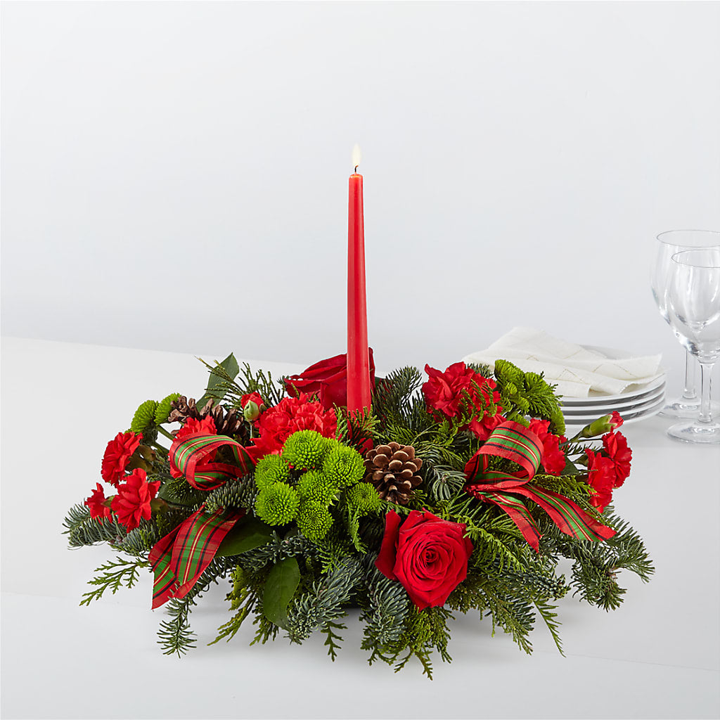 By the Candlelight Centerpiece – Daily Bloom, San Antonio TX
