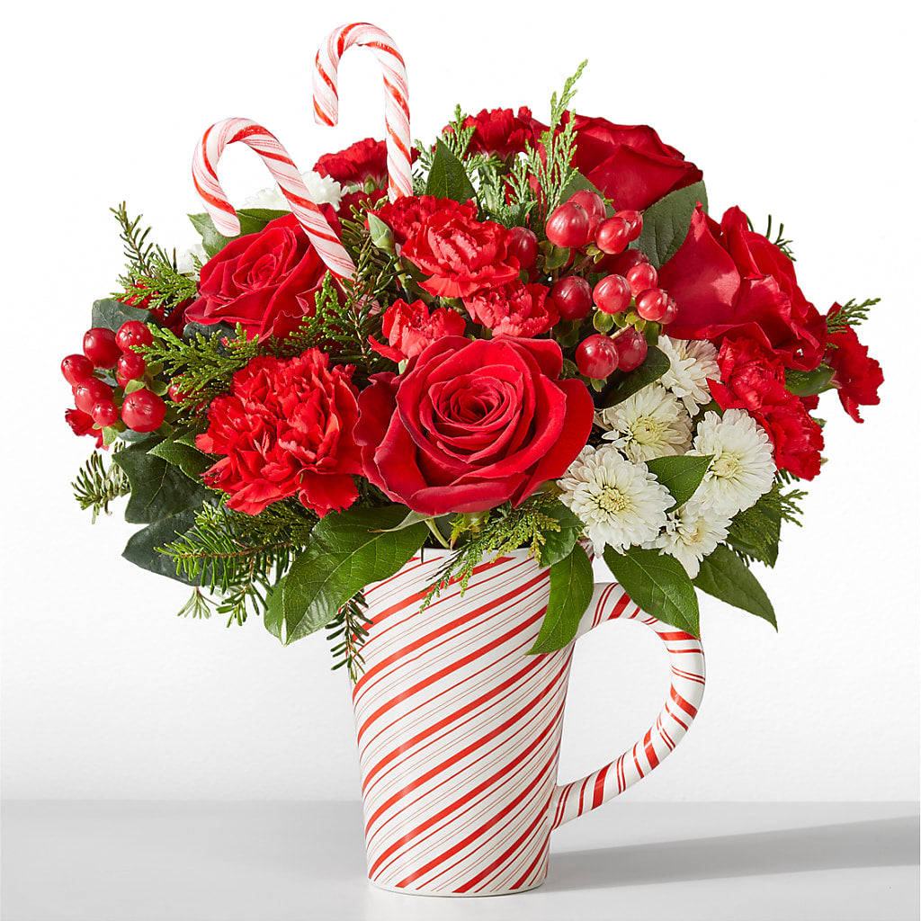 Peppermint Swirl Mug – Daily Bloom, San Antonio TX
