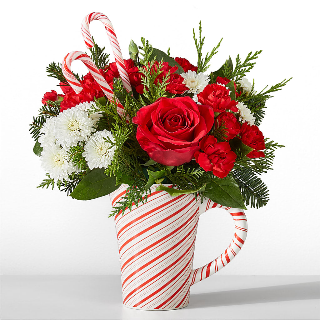 Peppermint Swirl Mug – Daily Bloom, San Antonio TX