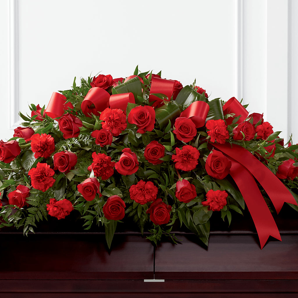 Tribute of Life Casket Spray – Daily Bloom, San Antonio TX