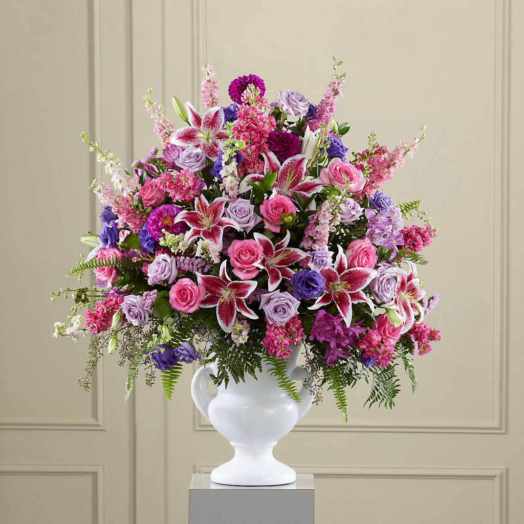 Peaceful Tribute Arrangement – Daily Bloom, San Antonio TX