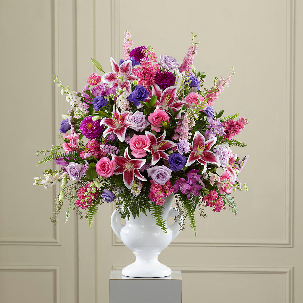 Peaceful Tribute Arrangement – Daily Bloom, San Antonio TX