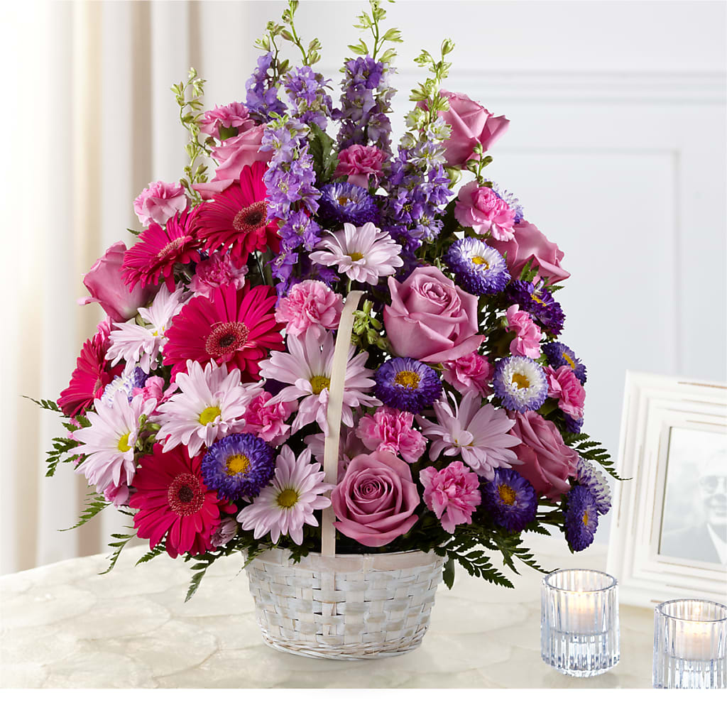Pastel Peace Basket – Daily Bloom, San Antonio TX