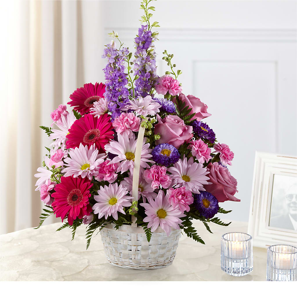 Pastel Peace Basket – Daily Bloom, San Antonio TX