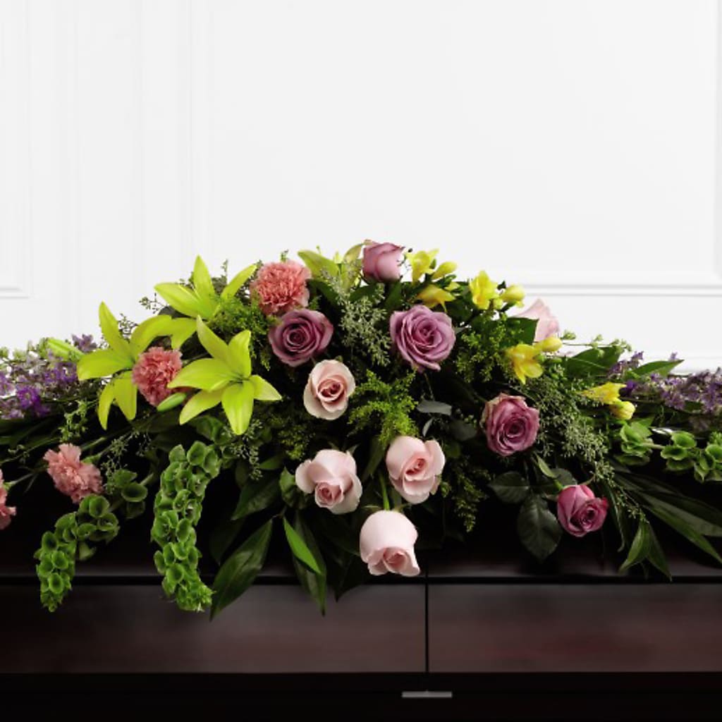 Forever Beloved Casket Spray – Daily Bloom, San Antonio TX