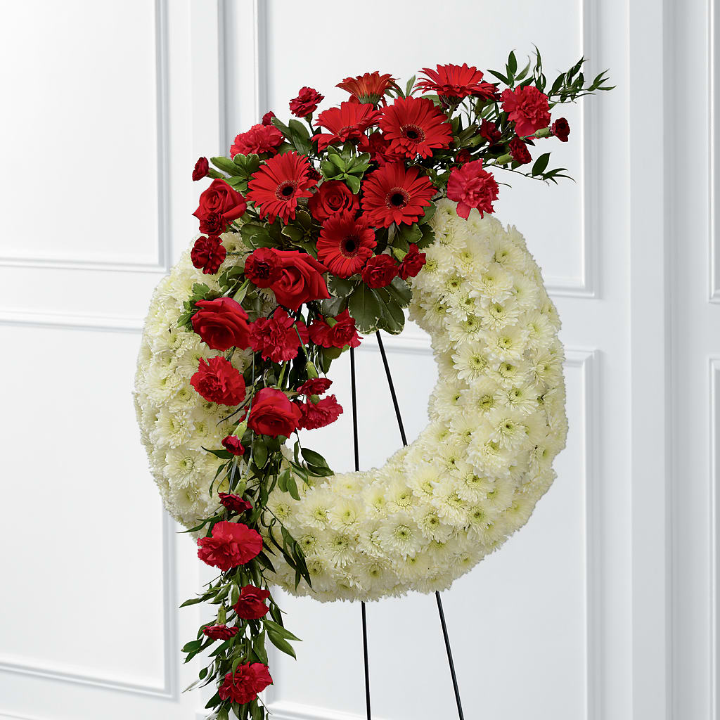 Graceful Tribute Wreath – Daily Bloom, San Antonio TX
