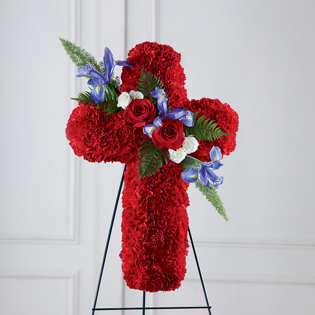 Faithful Hero Floral Cross – Daily Bloom, San Antonio TX