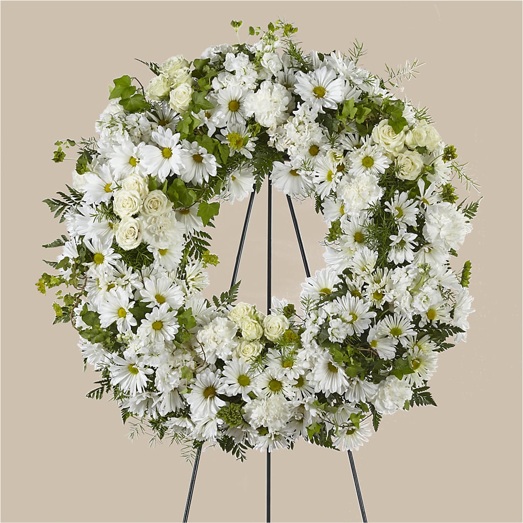 Faithful Wishes Wreath – Daily Bloom, San Antonio TX