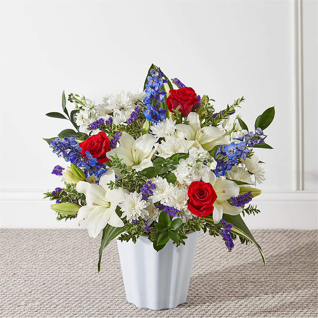 Consoled Floor Basket – Daily Bloom, San Antonio TX