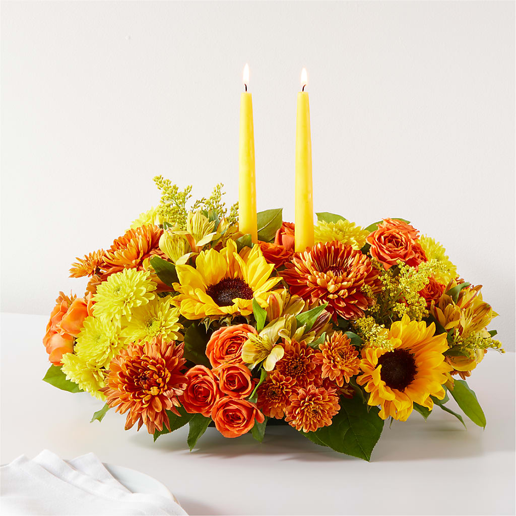Autumn Harmony Centerpiece – Daily Bloom, San Antonio TX