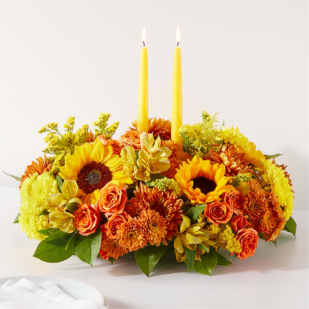 Autumn Harmony Centerpiece – Daily Bloom, San Antonio TX