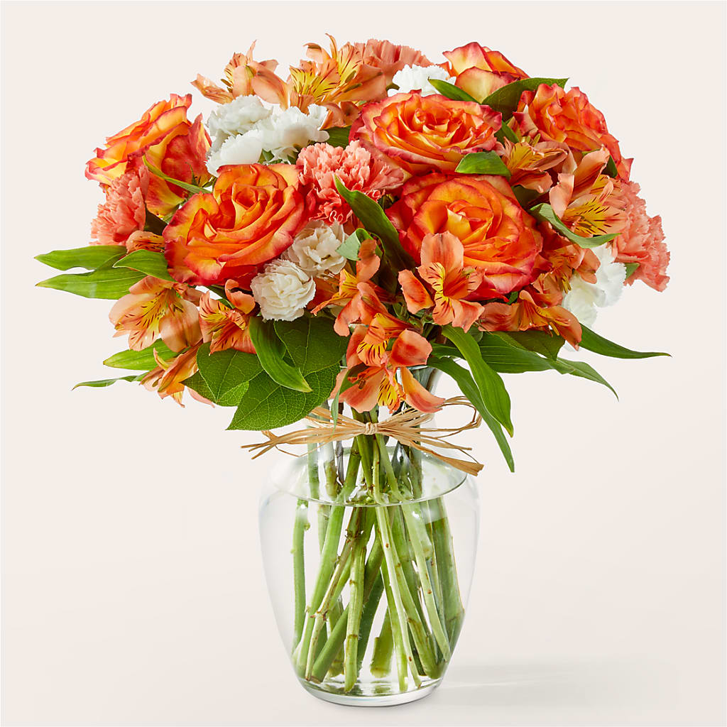 Apricot Glow Bouquet – Daily Bloom, San Antonio TX