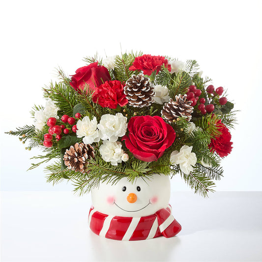 Jolly Snowman Bouquet –  Daily Bloom, San Antonio TX