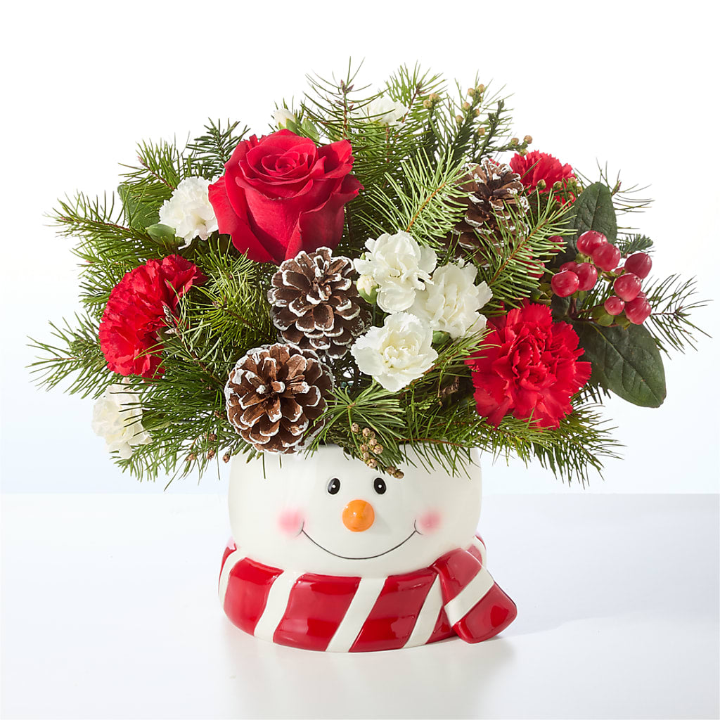 Jolly Snowman Bouquet –  Daily Bloom, San Antonio TX