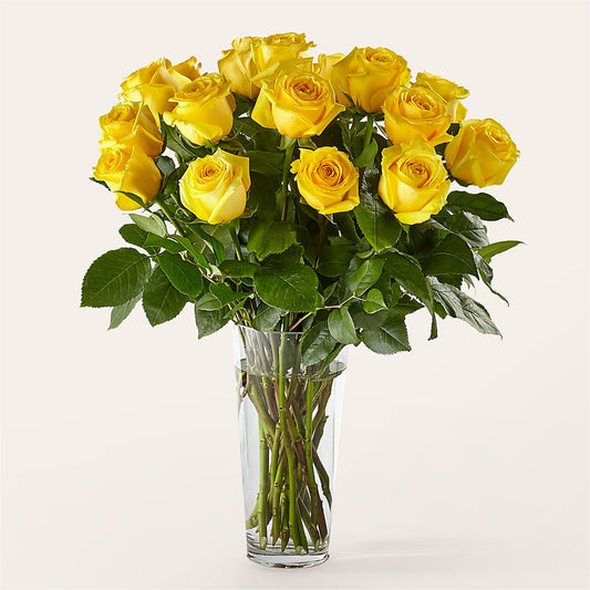 Long Stem Yellow Rose Bouquet –  Daily Bloom, San Antonio TX