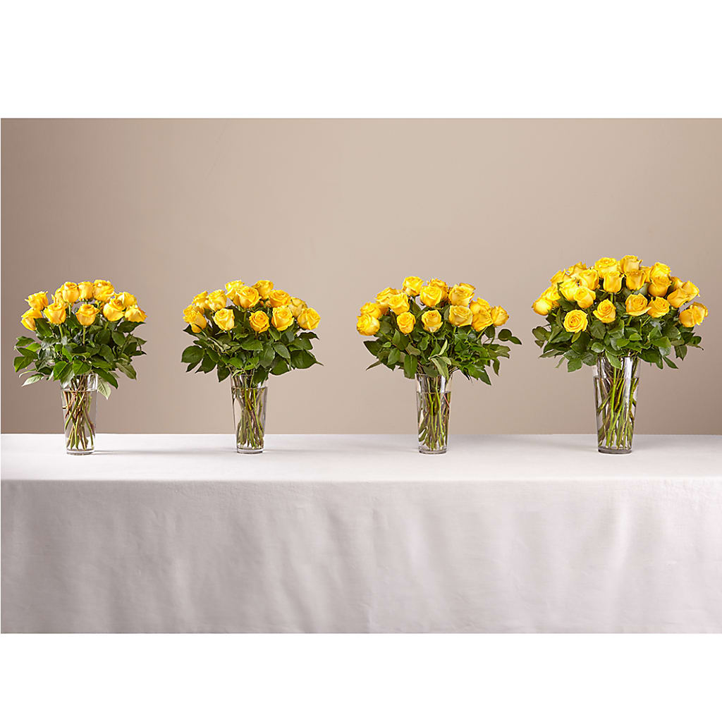 Long Stem Yellow Rose Bouquet –  Daily Bloom, San Antonio TX