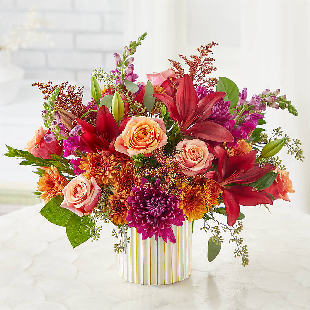 Burgundy Landscape Bouquet –  Daily Bloom, San Antonio TX