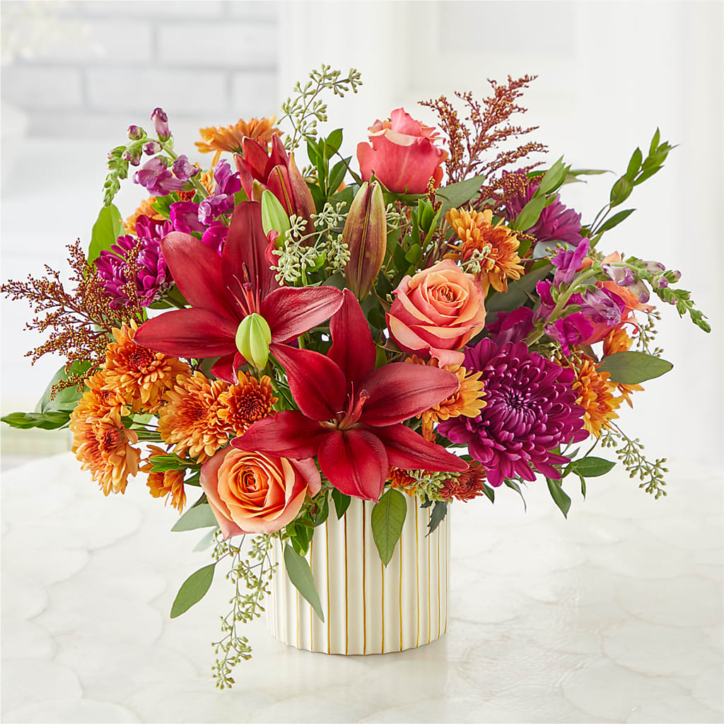 Burgundy Landscape Bouquet –  Daily Bloom, San Antonio TX