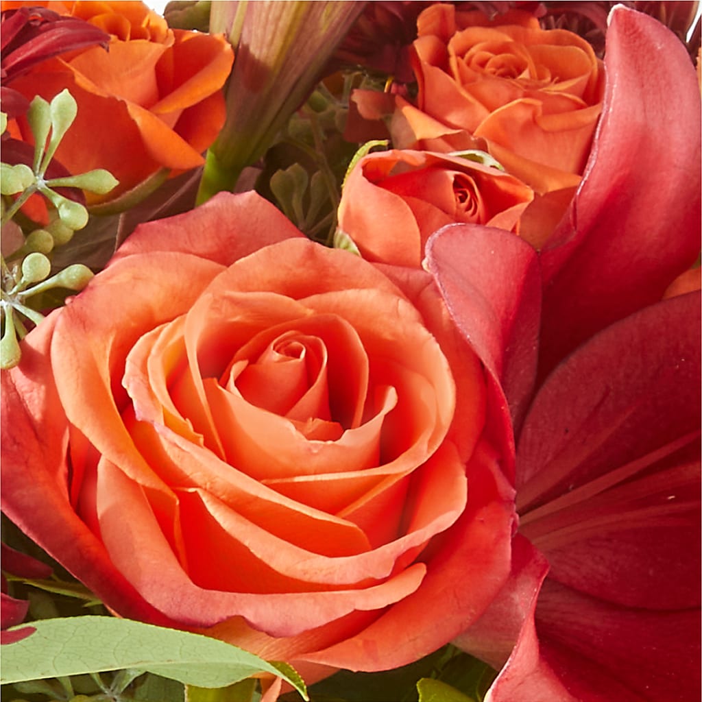 Crimson Leaves Bouquet –  Daily Bloom, San Antonio TX