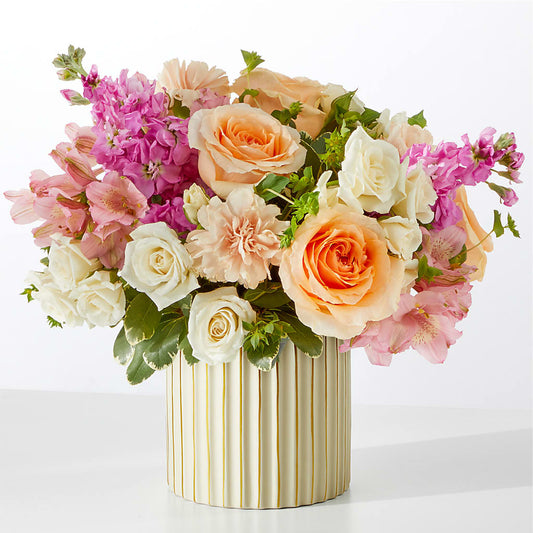 Paradise Bouquet with Ivory Vase –  Daily Bloom, San Antonio TX