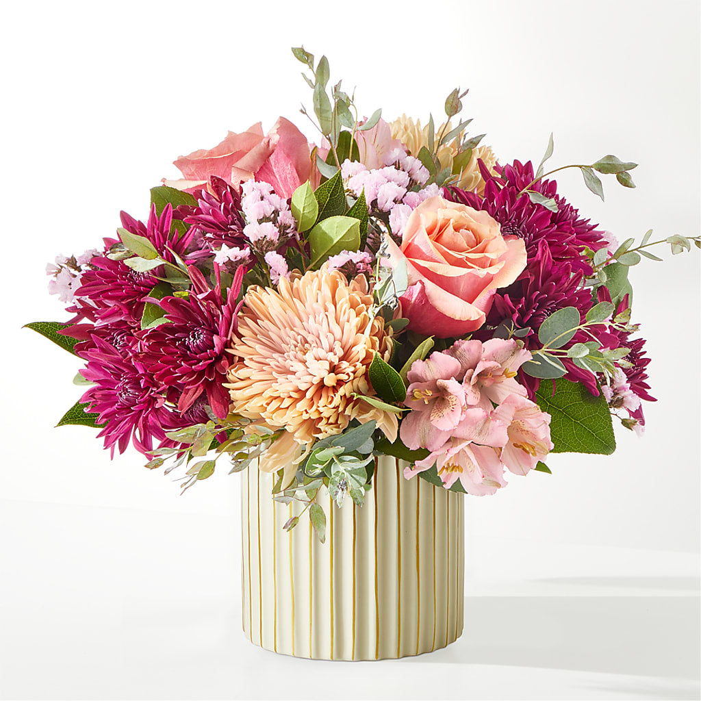 Berry Cobbler Bouquet with Ivory Vase –  Daily Bloom, San Antonio TX