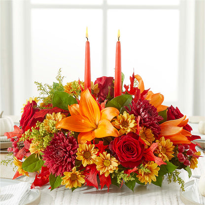 Autumn's Embrace Centerpiece –  Daily Bloom, San Antonio TX