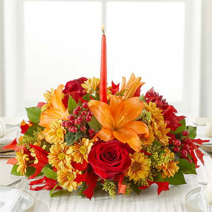 Autumn's Embrace Centerpiece –  Daily Bloom, San Antonio TX
